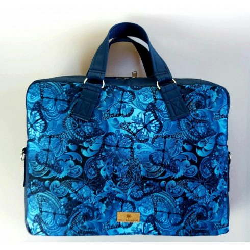 Kék pillangós “EDIT” laptop táska