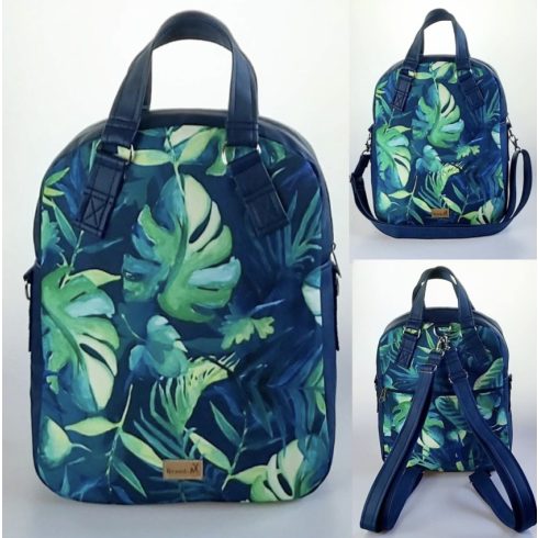 Dzsungel mintás “Rita” 4 az 1-ben táska/hátizsák