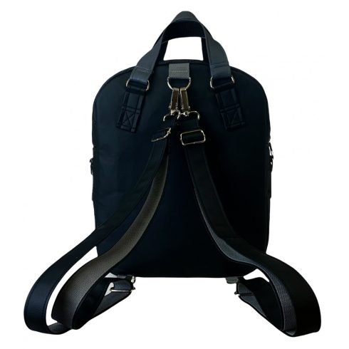 Fekete-szürke textilbőr “Rita” 4 az 1-ben táska/hátizsák