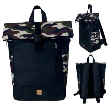 Terepmintás roll up laptop hátizsák/hátizsák