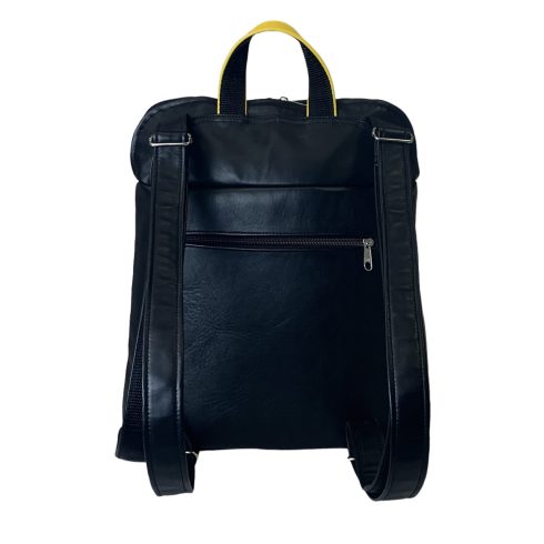 Sárga tulipános bőr hátizsák