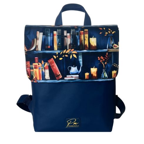 Könyv mintás “JANKA” hátizsák