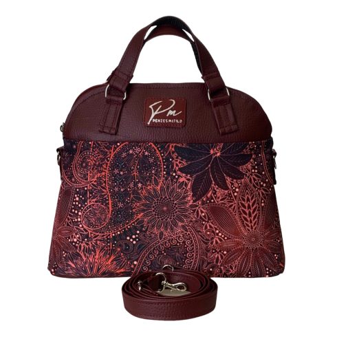 Burgundi vörös LILLA váll és oldaltáska