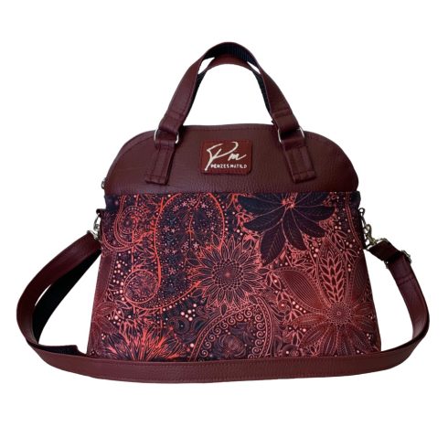 Burgundi vörös LILLA váll és oldaltáska