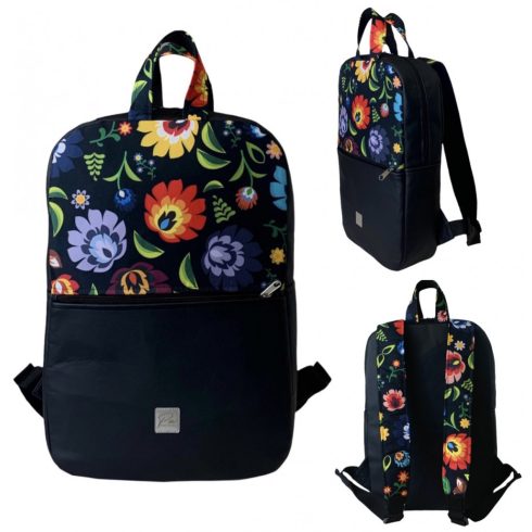 Színes virágos  “SZOFI” laptop hátizsák