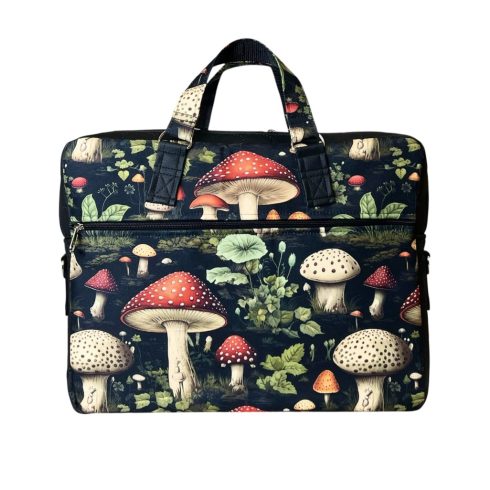 Gomba mintás “EDIT” laptop táska