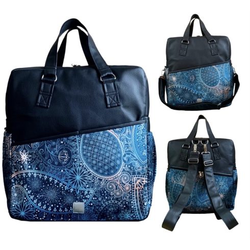Orientális “KITTI” 4 az 1-ben pelenkázó táska/hátizsák