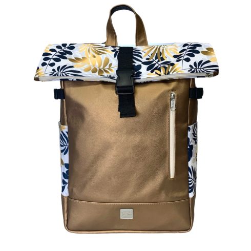 Arany pálmaleveles roll up laptop hátizsák/hátizsák