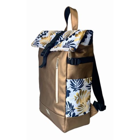 Arany pálmaleveles roll up laptop hátizsák/hátizsák