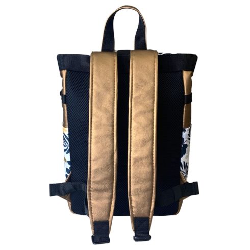 Arany pálmaleveles roll up laptop hátizsák/hátizsák