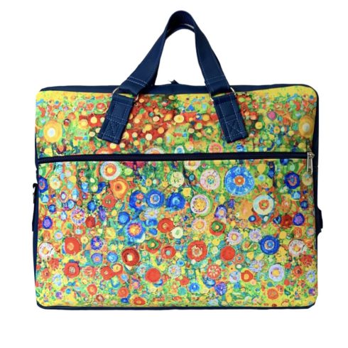 Festett virágos  “EDIT” laptop táska